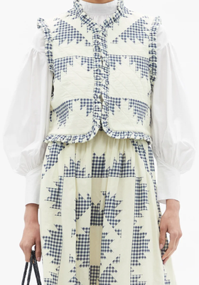 Gloucester Patchwork-Gingham Quilted Cotton Jacket from Sea NY
