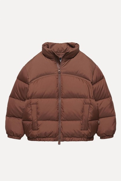 Short Down & Feather Puffer Jacket from Zara