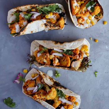 Crispy Chilli Cauliflower Tacos