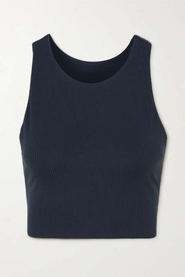 Dylan Ribbed Stretch Recycled Sports Bra from Girlfriend Collective