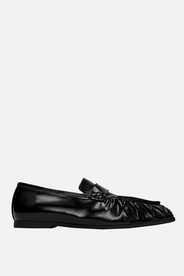 Lacquered Leather Loafers from Arket