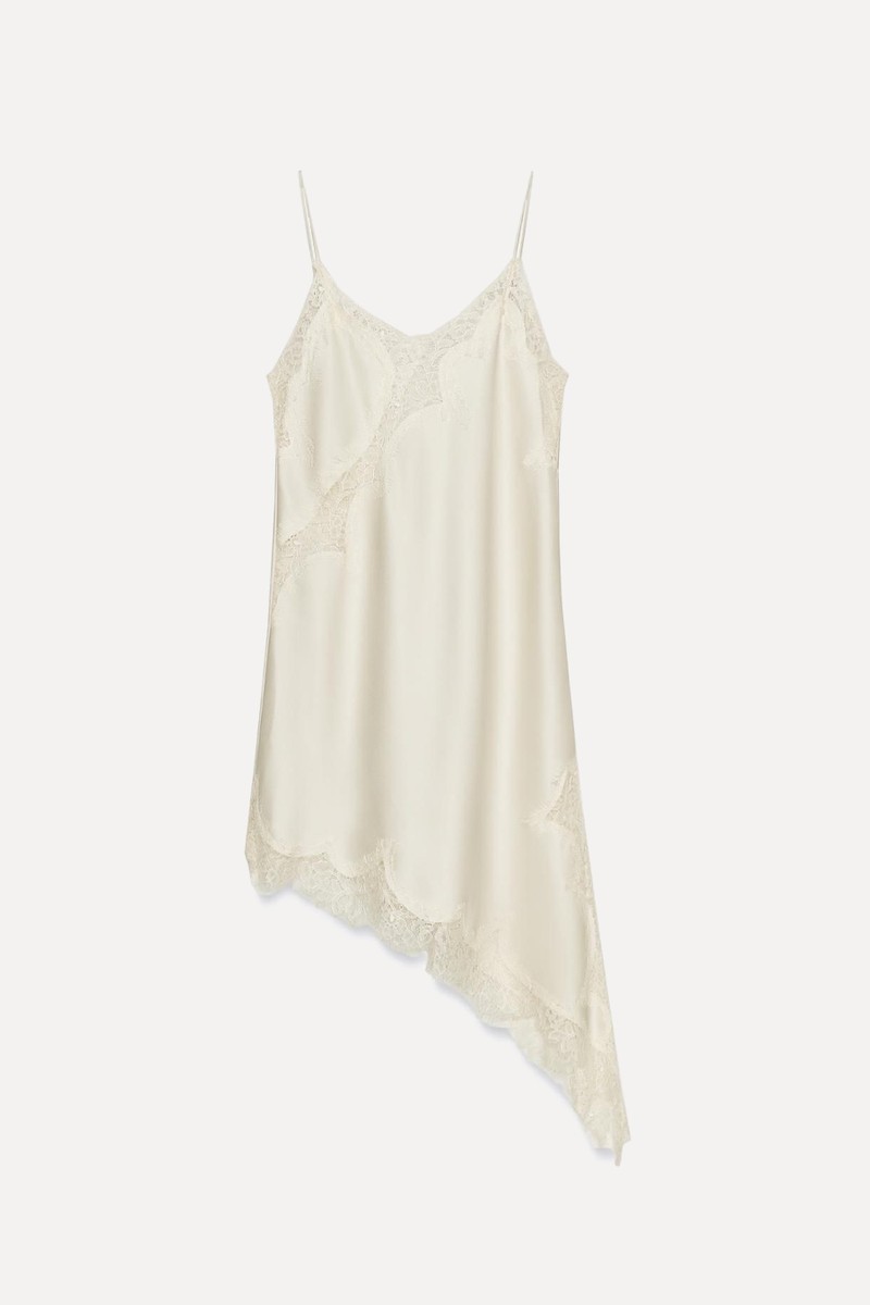 Asymmetric Lace Dress