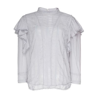 Anny Ruffled Cotton-Voile Top from Isabel Marant Etoile