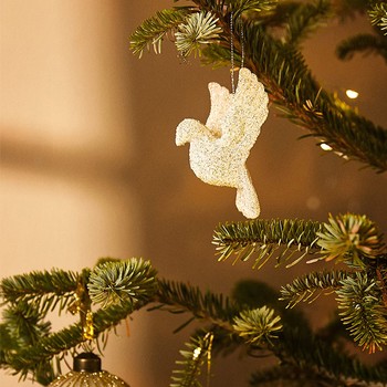 Sparkly Dove Christmas Decoration