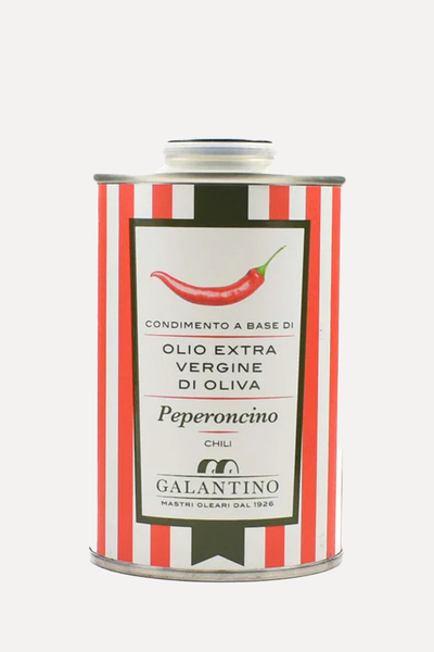 Puglian Chilli Extra Virgin Olive Oil In Tin from Galantino
