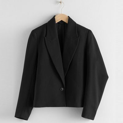 Pointed Lapel Single Button Blazer from & Other Stories