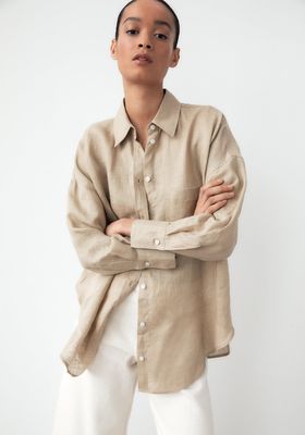 Linen Shirt With Pocket from Zara
