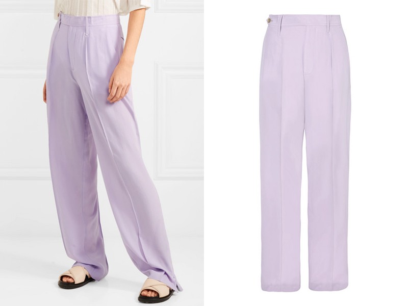 Silk Crepe De Chine Wide-Leg Pants from Joseph