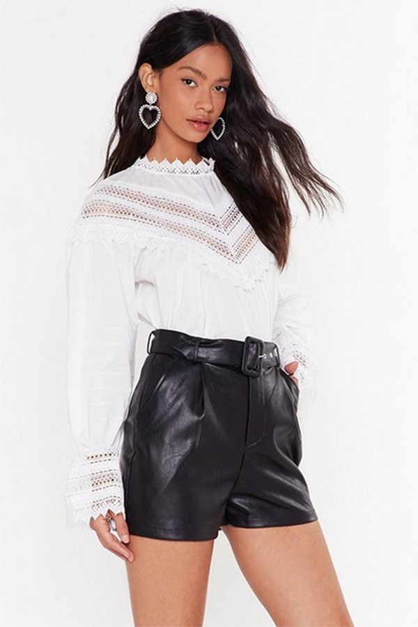 In The Lace Of Adversity High Neck Blouse