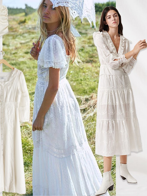 17 Pretty White Midi Dresses