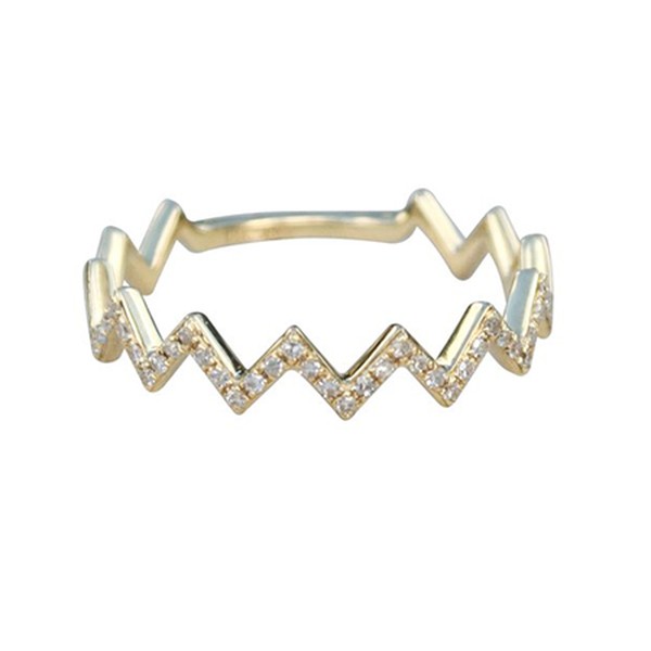 Zig-Zag Diamond Ring 