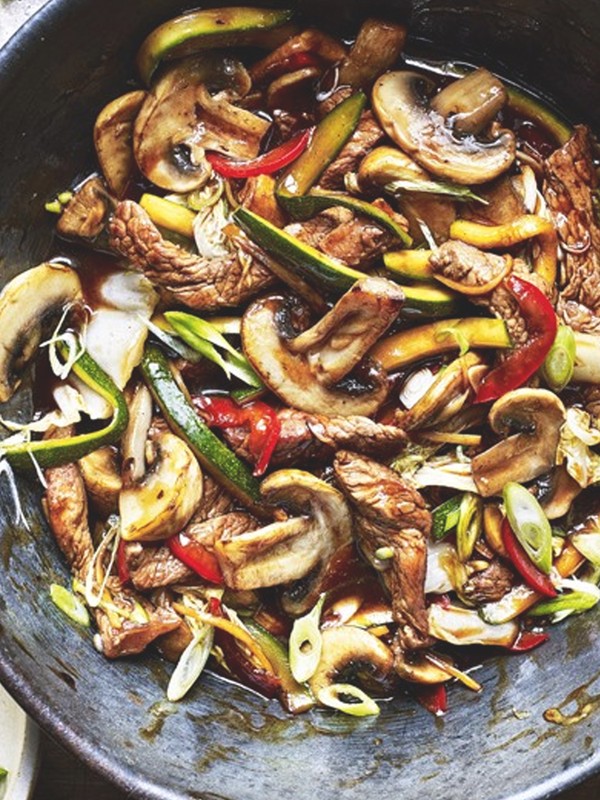 Mushroom and Beef Stir-fry