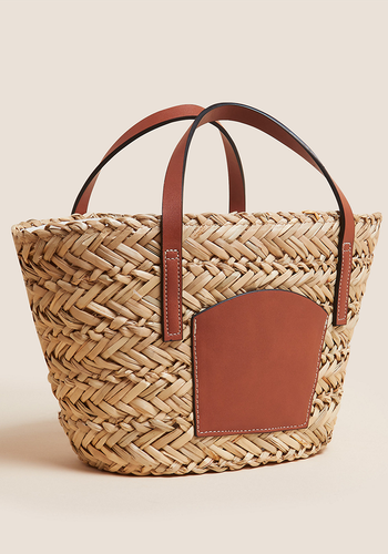 Straw Mini Tote Bag