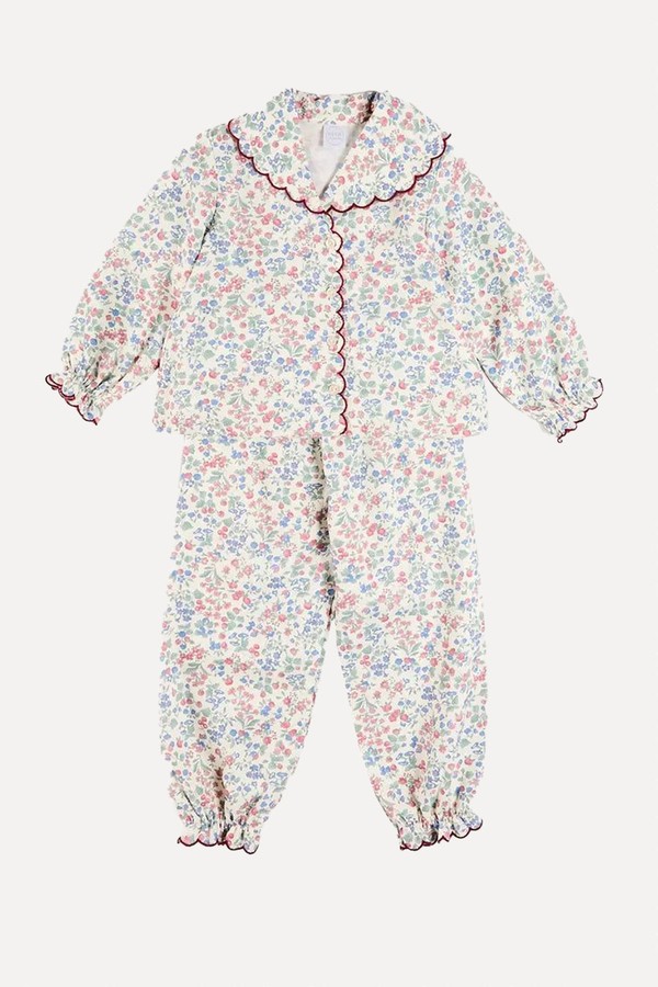 Rebecca Floral Scallop Edge Pyjamas from Pepa London