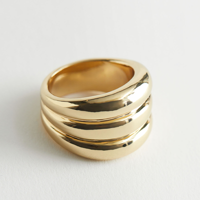 Chunky Embossed Layered Ring from & Other Stories