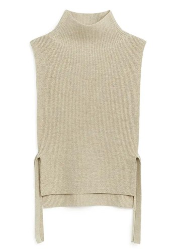 Rib-Knit Bib Neck from Arket