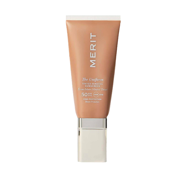 The Uniform Tinted Mineral Sunscreen SPF 50 from MERIT BEAUTY 