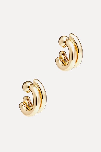 Florence Gold-Plated Hoop Earrings from Jenny Bird