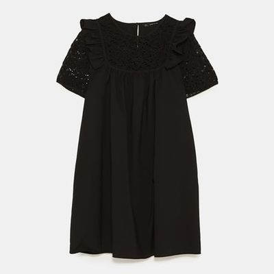 Contrasting Lace Dress from Zara