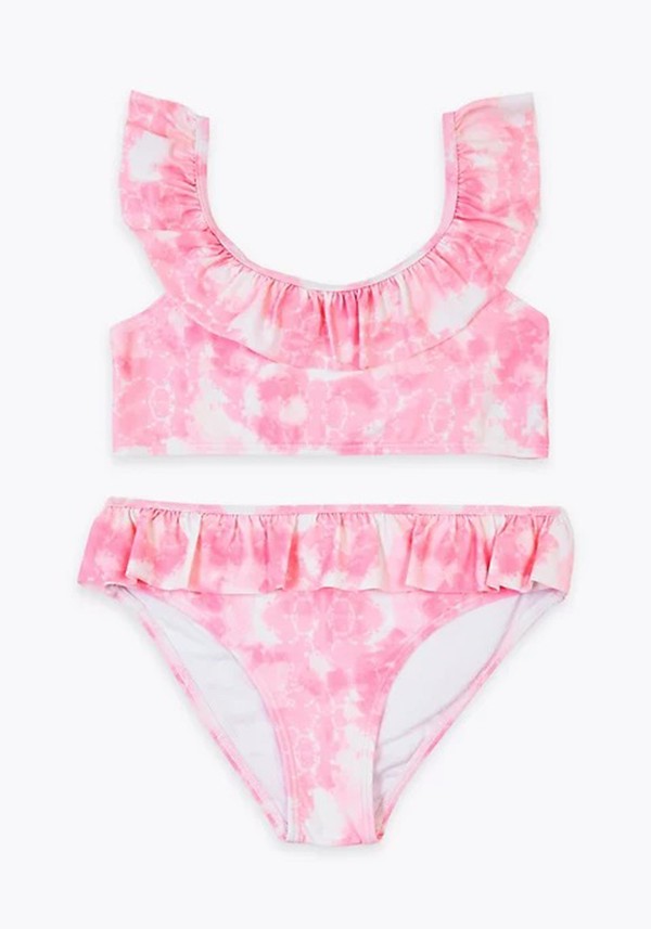 2 Piece Tie Dye Frill Bikini from Marks & Spencer