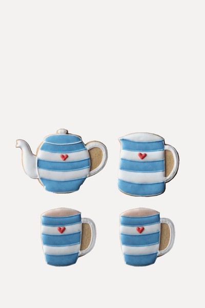 Biscuit Set from Cornishware X Biscuiteers