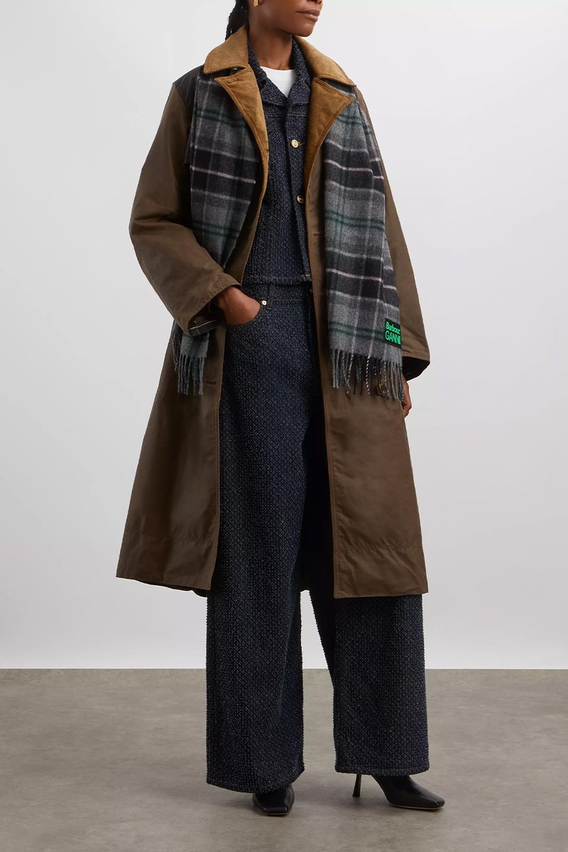 Waxed Trench Coat from Barbour x GANNI