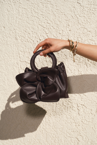 Leather Blossom Bag