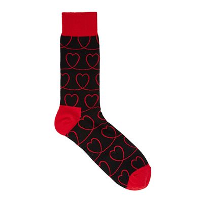 Love Line Cotton-Blend Socks from Happy Socks