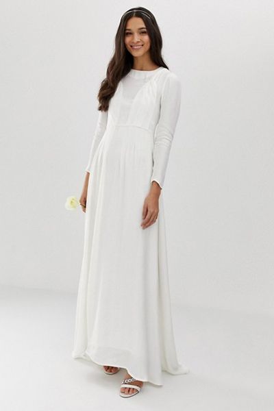 Plaited Wedding Dress from ASOS