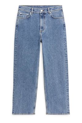 Straight Cropped Stretch Jeans  from Arket