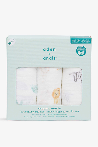 Animal Kingdom Organic-Cotton Muslins from Aden + Anais