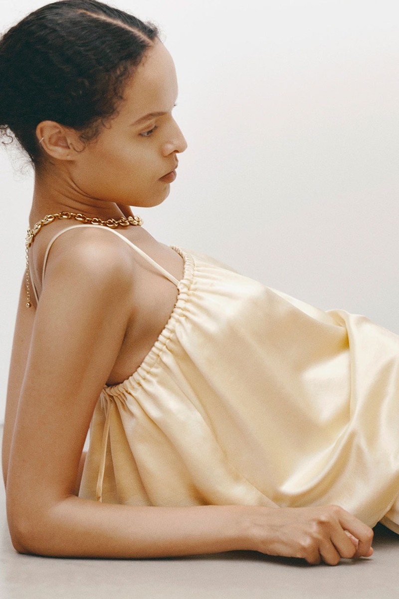 Silk Singlet from Soft Goat