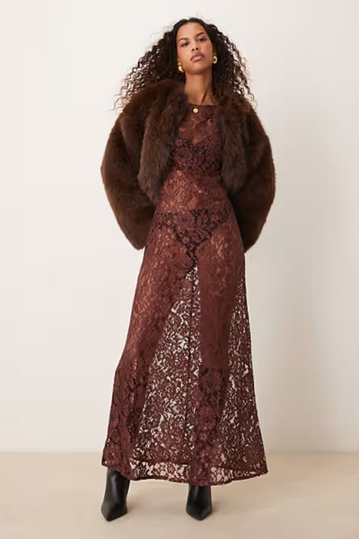 Lace Angel Sleeve Maxi Dress from ASOS DESIGN