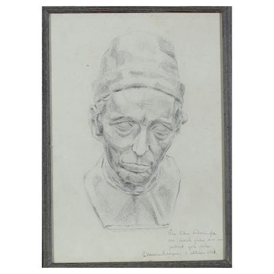 Framed Sketch Of A Man from TAT London