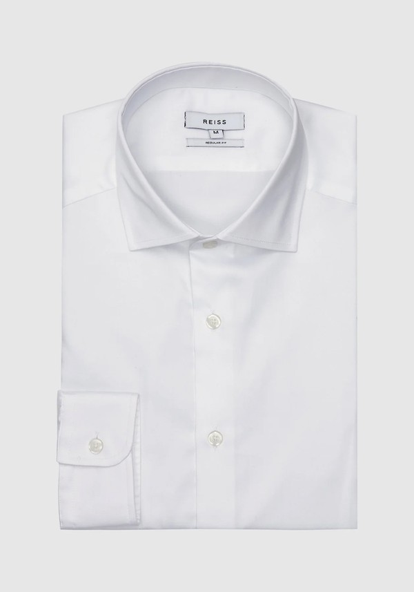 Cotton Satin Slim Fit Shirt