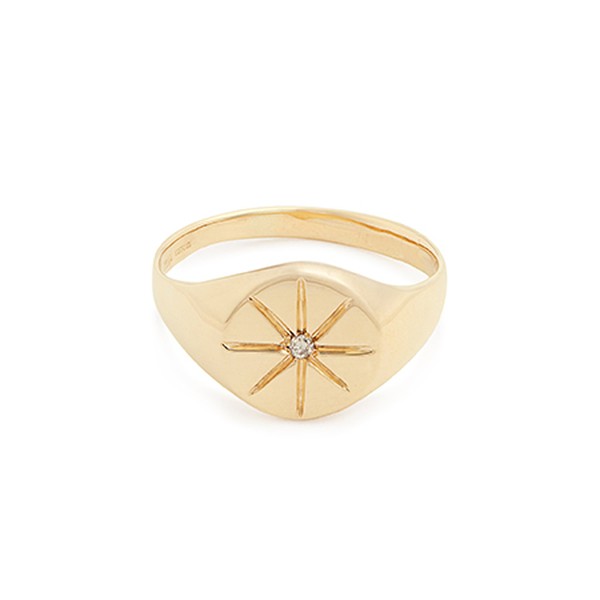 Diamond & Yellow-Gold Ring from Jacquie Aiche