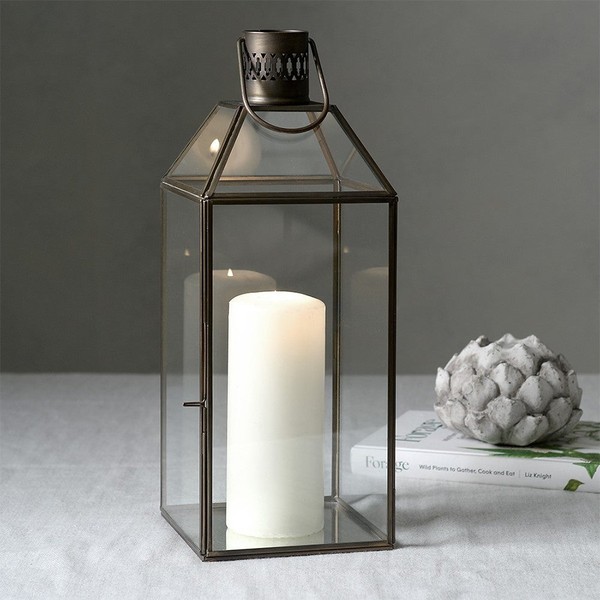 Haversham Antique Brass Lantern Tall from The Cotswold Company