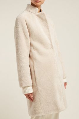 Single-Breasted Shearling Coat from Herno
