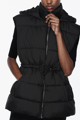 Padded Gilet With Hood from Zara