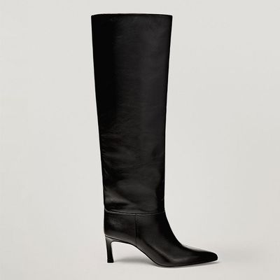 Black High-Heel Boots from Massimo Dutti