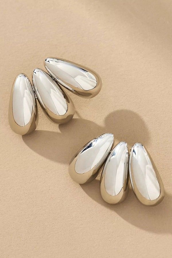 Fanned Metal Post Earrings from Anthropologie