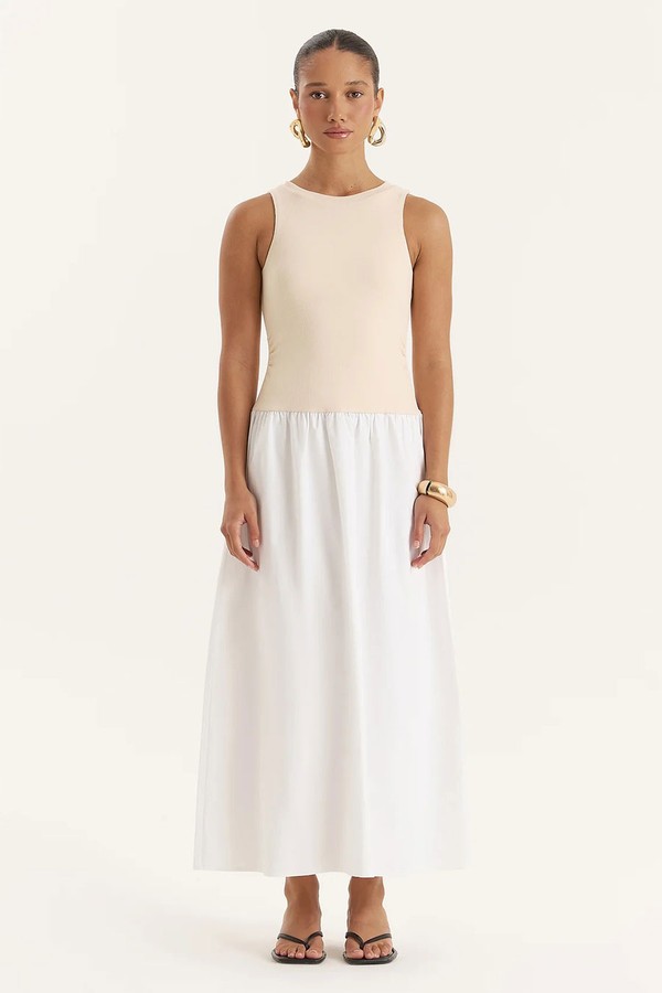 Eva Sleeveless Drop Waist Maxi Dress from 4th & Reckless