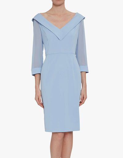 Cynthia Crepe And Chiffon Dress from Gina Bacconi