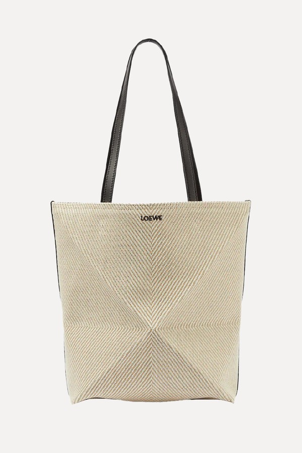 Puzzle Fold Medium Canvas Tote Bag from Loewe