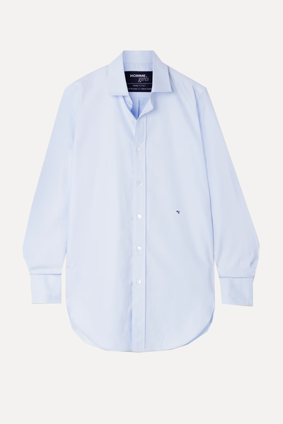 Embroidered Cotton-Poplin Shirt from Hommegirls