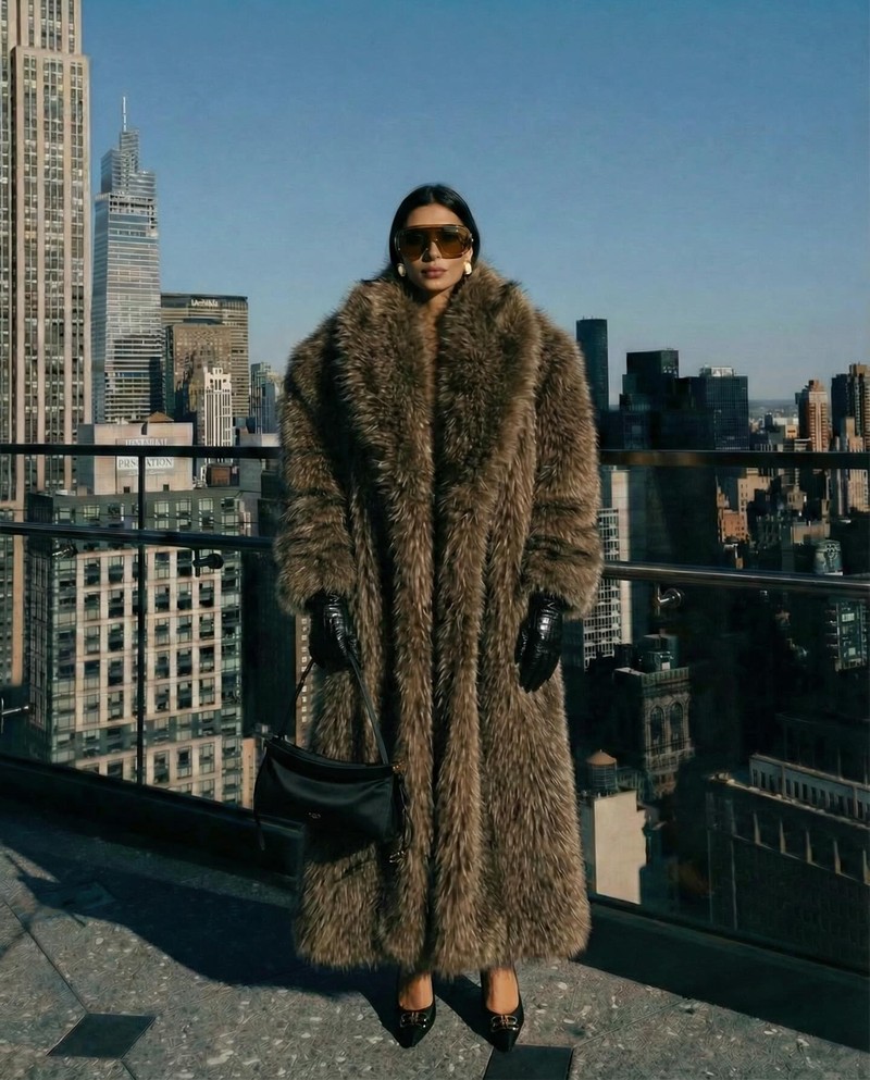 An Arakii coat is always the answer for New York Fashion Week... 

Coat – Arakii 
Gloves – @hm 
Sunglasses – @hm 
Shoes – Balenciaga 
Earrings – @heavenmayhem_ 
Bag – Alaïa

This image was generated using AI tools.