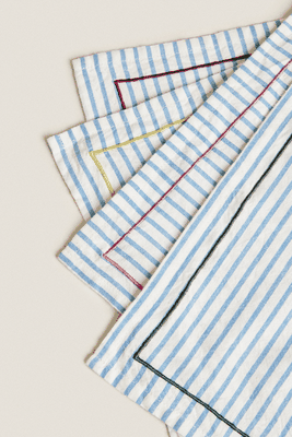 Striped Cotton Napkins from Zara