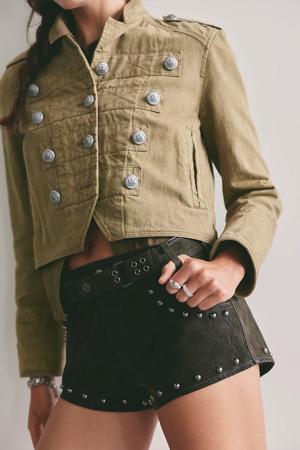 We The Free The Cool Kid Suede Micro Shorts 