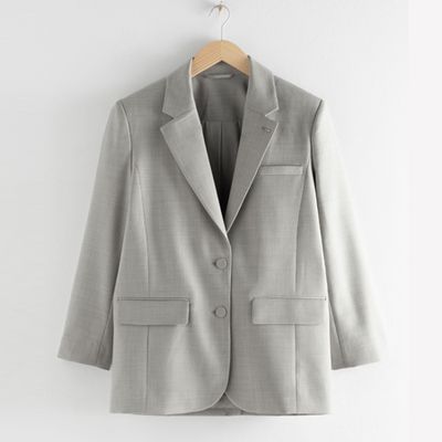 Oversized Wool Blend Blazer from & Other Stories