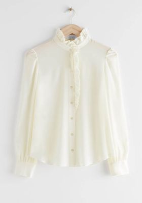 Straight Fit Silk Shirt from & Other Stories 